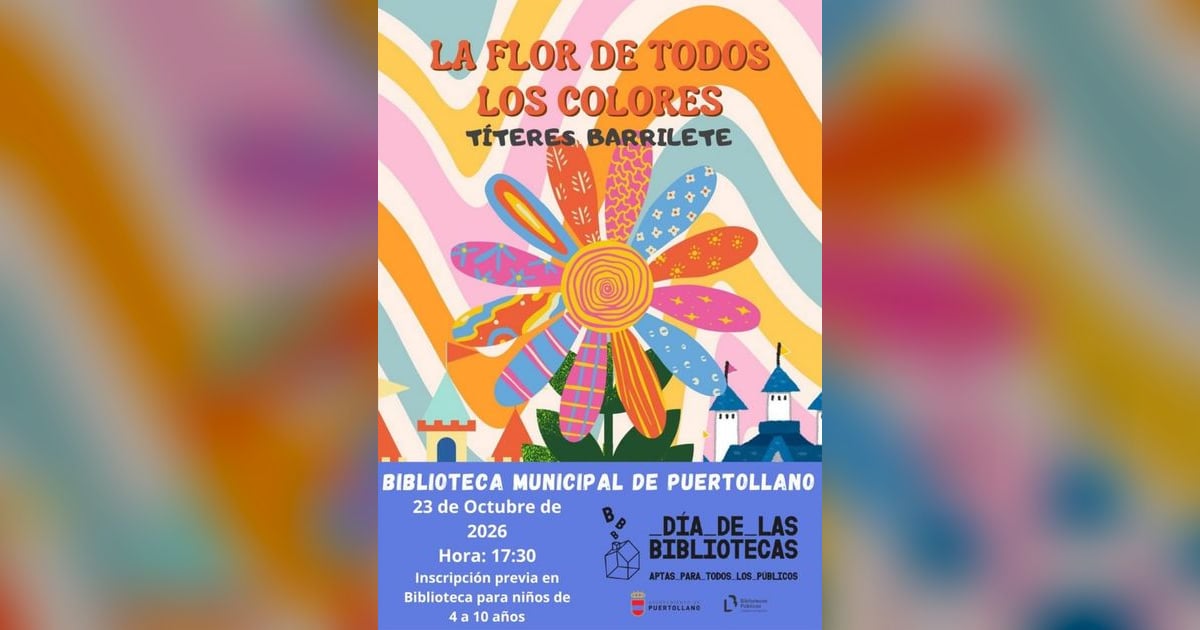 Títeres "La flor de todos los colores" — Día de las Bibliotecas